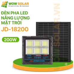 Đèn pha LED năng lượng mặt trời JD-18200 200W