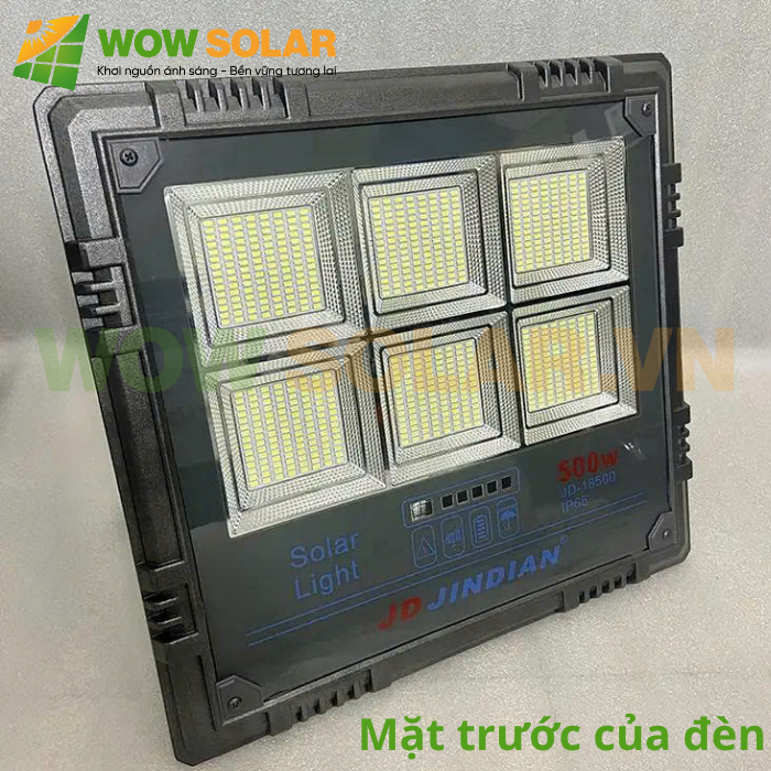 Đèn pha LED năng lượng mặt trời JD-18500 500W