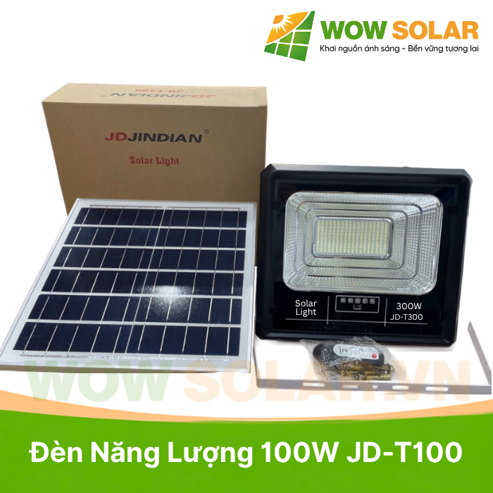 Đèn pha LED năng lượng mặt trời JD-T300 300W