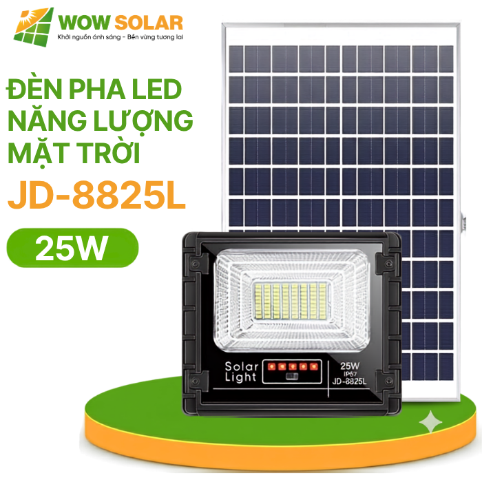 đèn pha năng lượng mặt trời 25W