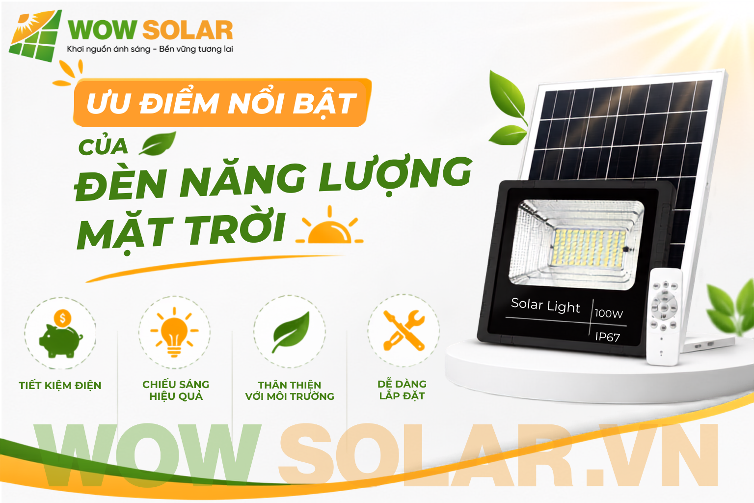 Đèn năng lượng mặt trời giá tốt