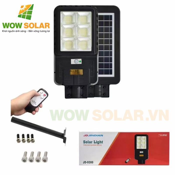 Đèn năng lượng mặt trời Jindian JD-9300 300W chính hãng giá tốt