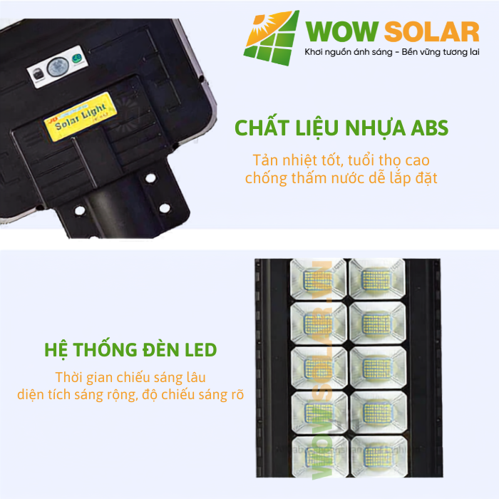 Hệ thống LED 5730 và vỏ ABS đèn JD-9400 400W