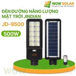 Đèn đường năng lượng mặt trời Jindian JD-9500 500W