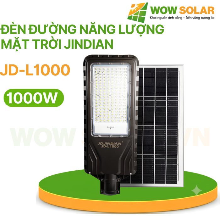 Đèn đường năng lượng mặt trời Jindian JD-L1000 1000W