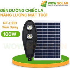 Đèn đường năng lượng mặt trời chiếc lá NT-L100 100W