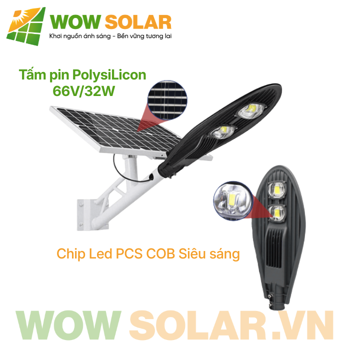 Đèn năng lượng mặt trời chiếc lá NT-L100 100W chính hãng