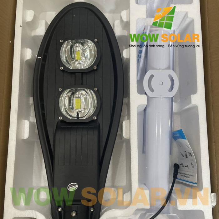 Đèn đường năng lượng mặt trời chiếc lá NT-L100 100W chính hãng