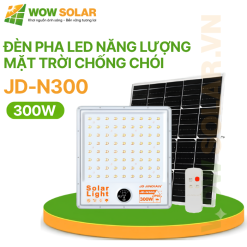 Đèn pha LED năng lượng mặt trời chống chói JD-N300 300W