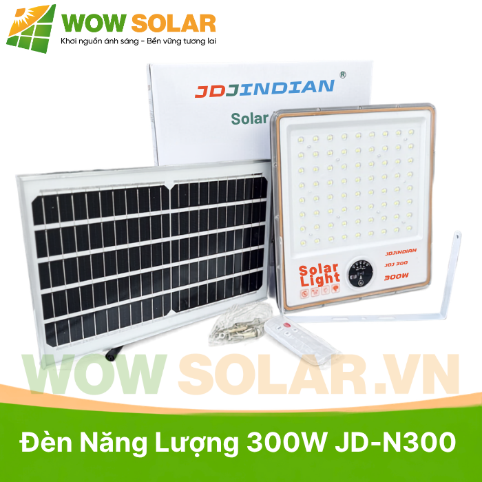 Đèn pha LED năng lượng mặt trời chống chói JD-N300 300W